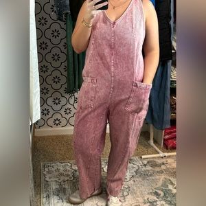 New with tags denim jumpsuit